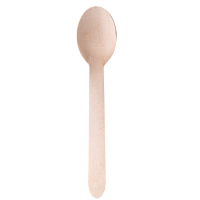 Cucchiaio monouso in legno 16 cm - conf. 100 pezzi - Signor Bio WCS001BIO100B