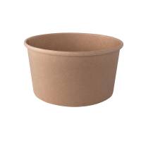 Insalatiera tonda monouso - 1000 ml - cartoncino - avana - conf. 50 pezzi - Signor Bio - PBC003BIO50C - 8055715782866 - DMwebShop