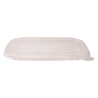 Coperchio in resina - per insalatiere rettangolari 500-750 ml - 17 cm - trasparente - conf. 50 pezzi - Signor Bio - PBL005BIO50B - 8055715783177 - DMwebShop