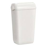 Cestino gettacarte Woodplastic - con coperchio - 225 x 335 x 545 mm - 23 lt - bianco - Mar Plast - A740N1WD - 8020090107511 - DMwebShop