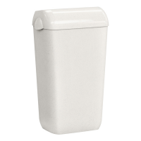 Cestino gettacarte Woodplastic - con coperchio - 225 x 335 x 545 mm - 23 lt - bianco - Mar Plast - A740N1WD - 8020090107511 - DMwebShop
