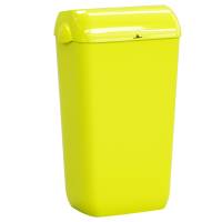 Cestino gettacarte Skin - con coperchio - 545 x 225 x 335 mm - 23 lt - giallo fluo - Mar Plast - A74049F1 - 8020090111402 - DMwebShop
