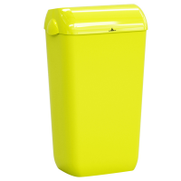 Cestino gettacarte Skin - con coperchio - 545 x 225 x 335 mm - 23 lt - giallo fluo - Mar Plast - A74049F1 - 8020090111402 - DMwebShop