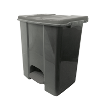 Contenitore mobile Ecoconti - a pedale - 60 lt - plastica riciclata - grigio - Medial International - 912672 - 8056324539162 - DMwebShop