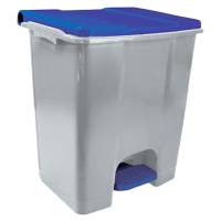 Contenitore mobile Ecoconti - a pedale - 60 lt - plastica riciclata - grigio-blu - Medial International - 912675 - 8056324539179 - DMwebShop
