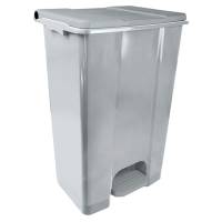 Contenitore mobile Ecoconti - a pedale - 80 lt - plastica riciclata - grigio - Medial International - 912872 - 8056324539308 - DMwebShop