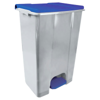 Contenitore mobile Ecoconti - a pedale - 80 lt - plastica riciclata - grigio-blu - Medial International - 912875 - 8056324539315 - DMwebShop