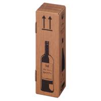 Scatola Wine Pack - per 1 bottiglia - 10,5 x 10,5 x 42 cm - conf. 20 pezzi - Bong Packaging - 222103020 - 4250414105853 - DMwebShop