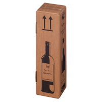 Scatola Wine Pack per 1 bottiglia - 10,5 x 10,5 x 42 cm - conf. 20 pezzi - Bong Packaging - 222103020 - 4250414105853 - DMwebShop