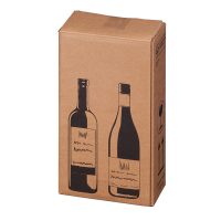 Scatola Wine Pack per 2 bottiglie - 20,4 x 10,8 x 36,8 cm - conf. 10 pezzi - Bong Packaging - 222103010 - 4250414138325 - DMwebShop