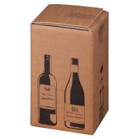 Scatola Wine Pack per 4 bottiglie - 21,2 x 20,4 x 36,8 cm - conf. 10 pezzi - Bong Packaging - 222103210 - 4250414138349 - DMwebShop
