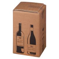 Scatola Wine Pack per 4 bottiglie - 21,2 x 20,4 x 36,8 cm - conf. 10 pezzi - Bong Packaging - 222103210 - 4250414138349 - DMwebShop