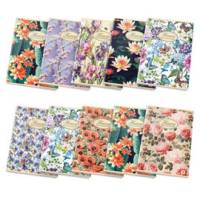 Quaderno Nature Flowers - A5 - 5 mm - 42 fogli - 80 gr - conf. 10 pezzi - Pigna - 02088355M - 8005235510371 - DMwebShop