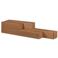 Scatola a tubo Square Box chiusura a nastro - 10,5 x 10,5 x 87 cm - avana - conf. 10 pezzi - Bong Packaging - 222115310 - 4250414113230 - DMwebShop