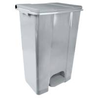 Contenitore mobile Ecoconti a pedale 80 lt plastica riciclata grigio - 27484