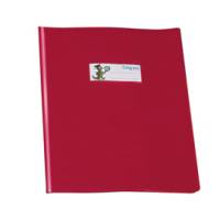 Copriquaderno GreenLine con alette PVC 220 mic A5 lucido coprente rosso - 27288