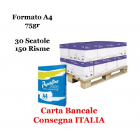 Carta da fotocopie - A4 - 75 gr - 500 fogli - bianca (bancale da 150 risme) Paperline A4 - bancale150r - 0 - DMwebShop