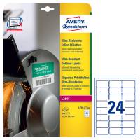 Etichette bianche in polietilene - per stampanti laser - 63,5 x 33,9 mm - 10 fogli - 24 etichetta per foglio - Avery - L7912-10 - 4004182068076 - DMwebShop