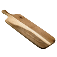 Tagliere con manico - 75 x 20 x 1,6 cm - legno di acacia - Leone - S5010 - 8024112632043 - DMwebShop