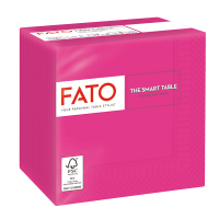 Tovagliolo - carta - 24 x 24 cm - 2 veli - fucsia - conf. 100 pezzi - Fato - 82545003 - 8000664523367 - DMwebShop