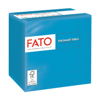 Tovagliolo - carta - 24 x 24 cm - 2 veli - turchese - conf. 100 pezzi - Fato - 82232003 - 8000664523206 - DMwebShop