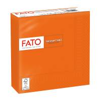 Tovagliolo - carta - 33 x 33 cm - 2 veli - arancio - conf. 50 pezzi - Fato - 82621400 - 8000664217914 - DMwebShop