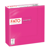 Tovagliolo carta - 33 x 33 cm - 2 veli - fucsia - conf. 50 pezzi - Fato 82621600