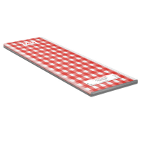 Tovaglia Tissue linea Snack - 100 x 100 cm - rosso-bianco - conf. 50 pezzi - Fato - 86891100 - 8000664689117 - DMwebShop