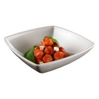 Ciotola quadrata - 21 x 21 x 7 cm - melamina - bianca - Leone - T8129 - 8024112005168 - DMwebShop