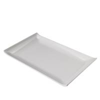 Piatto rettangolare - 23 x 14 x 2,6 cm - melamina - bianco - Leone - T8157 - 8024112005953 - DMwebShop