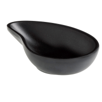 Ciotola a goccia fingerfood - 10 x 6,5 x 2,4 cm - melamina - nero - Leone - T8165.Z - 8024112006073 - DMwebShop