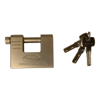 Lucchetto monoblocco - per serrande - acciaio temprato - Metalplus - 2950PC.15B - 8027940154671 - DMwebShop