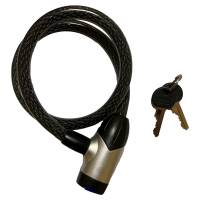 Lucchetto a spirale - a 2 chiavi - Ø 25 x 650 mm - Metalplus - 15370 - 8027940139630 - DMwebShop