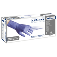 Guanti in nitrile ultra resist R99 - manichetta lunga - taglia S - indaco - conf. 50 pezzi - Reflexx - R99/S(7) - 8032891632031 - DMwebShop