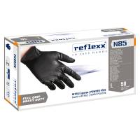Guanti in nitrile N85B - ultra resistenti - taglia L - nero - conf. 50 pezzi - Reflexx - N85B/L(9) - 8032891634066 - DMwebShop