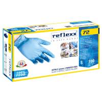 Guanti in nitrile foodline R72 - taglia S - azzurro - conf. 100 pezzi - Reflexx - R72-S(7) - R72/S(7) - 8032891633298 - DMwebShop