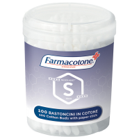 Bastoncini cotonati Silver Asset in barattolo - conf. 100 pezzi - Farmacotone - 1633FC - 8003350525270 - DMwebShop