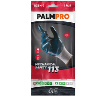 Guanti mechanical Safety Palmpro 113 - per ambienti oleosi - taglia XL - grigio-blu - Icoguanti - NNTQ113/XL(9) - 8005830009218 - DMwebShop