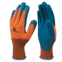 Guanti da lavoro VE733 - taglia 08 - arancio-blu - Deltaplus - VE733OR08 - 3295249237370 - DMwebShop
