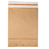 Sacchetti a fondo quadro E-Green - 40 x 50 x 10 + 10 cm - carta kraft avana - conf. 100 pezzi - Bong Packaging - 69116 - 4026283664445 - DMwebShop