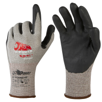 Guanti di protezione CUT - con polsino nero - taglia 10 - grigio-nero - U-power - UG00004-10 - 8033546515846 - DMwebShop