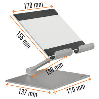 Supporto per tablet Rise - fino a 13' - Durable - 8940-23 - 4005546732633 - DMwebShop