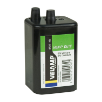 Batteria zinco carbone - per lampeggianti stradali - 6 V - Velamp - 4R25/1B - 8003910900615 - DMwebShop