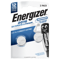 Pila CR2016 Ultimate Lithium - 3 V - Specialistiche - conf. 2 pezzi - Energizer - E301319502 - 7638900423020 - DMwebShop