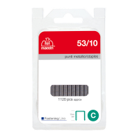 Punti zincati - 53/10 - 10 mm - metallo - conf. da 1120 punti - Romeo Maestri - 1110326 - 8005231434107 - DMwebShop