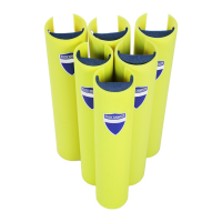 Protezione per scaffalature - per montanti larghi 70-87 mm - H 60 cm - giallo fluo - Rack Armour - Beaverswood - RAP70/LY - 5025360210147 - DMwebShop