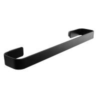 Portasalviette - 35 x 6,5 cm - acciaio inox verniciato - nero - Laminart - RIG001-35/N - DMwebShop
