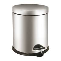 Pattumiera a pedale Bin Basic - 5 lt - acciaio inox - Medial International - 913050 - 8056324538974 - DMwebShop