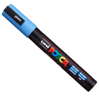 Marcatore a base d'acqua Uni Posca PC5M - punta media - blu cielo - Uni Mitsubishi - M PC5M BC - 4902778036877 - DMwebShop