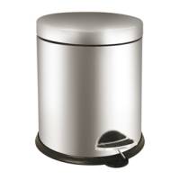 Pattumiera a pedale Bin Basic 5 lt acciaio inox - 28008